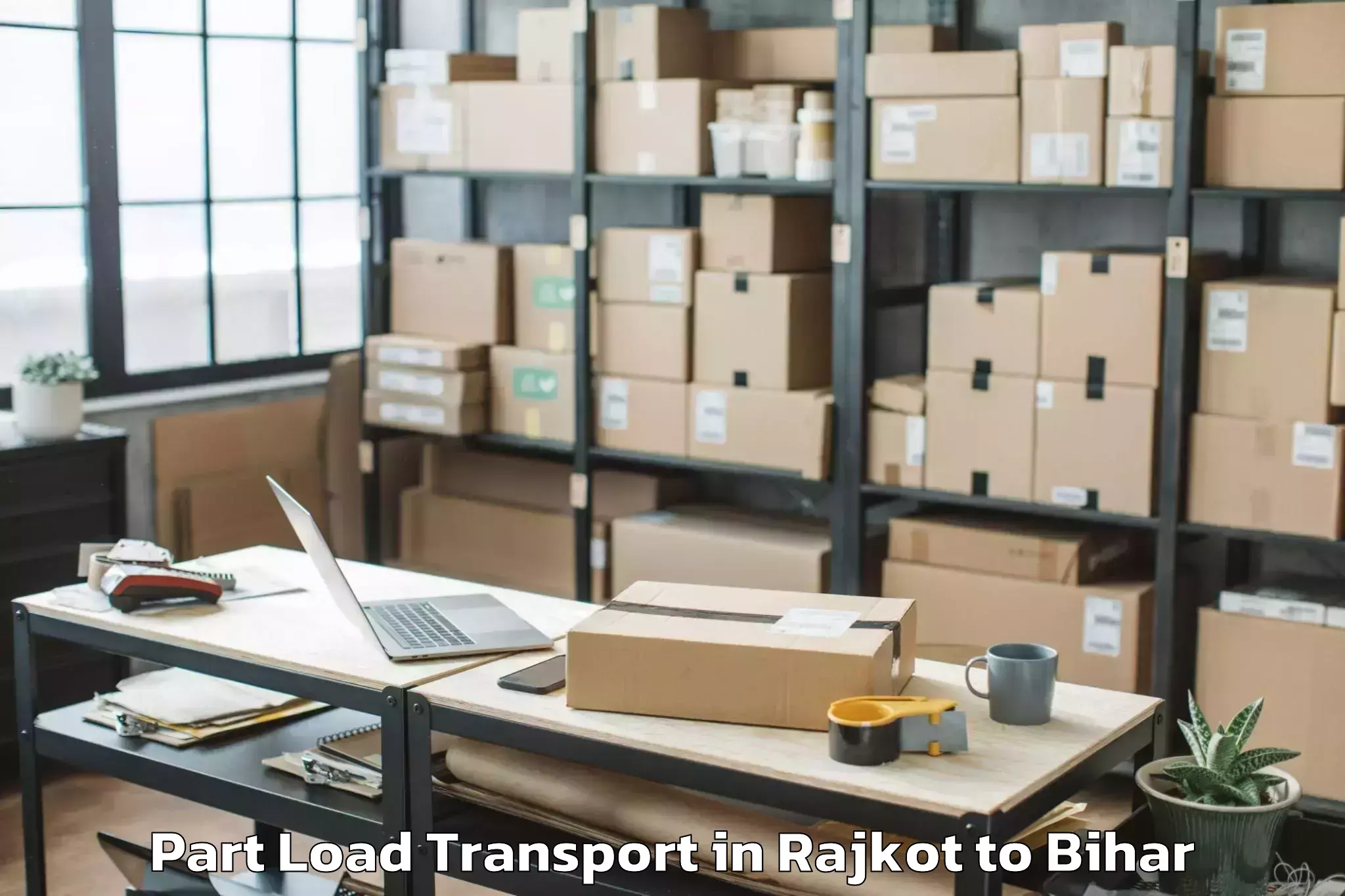 Affordable Rajkot to Bidupur Part Load Transport